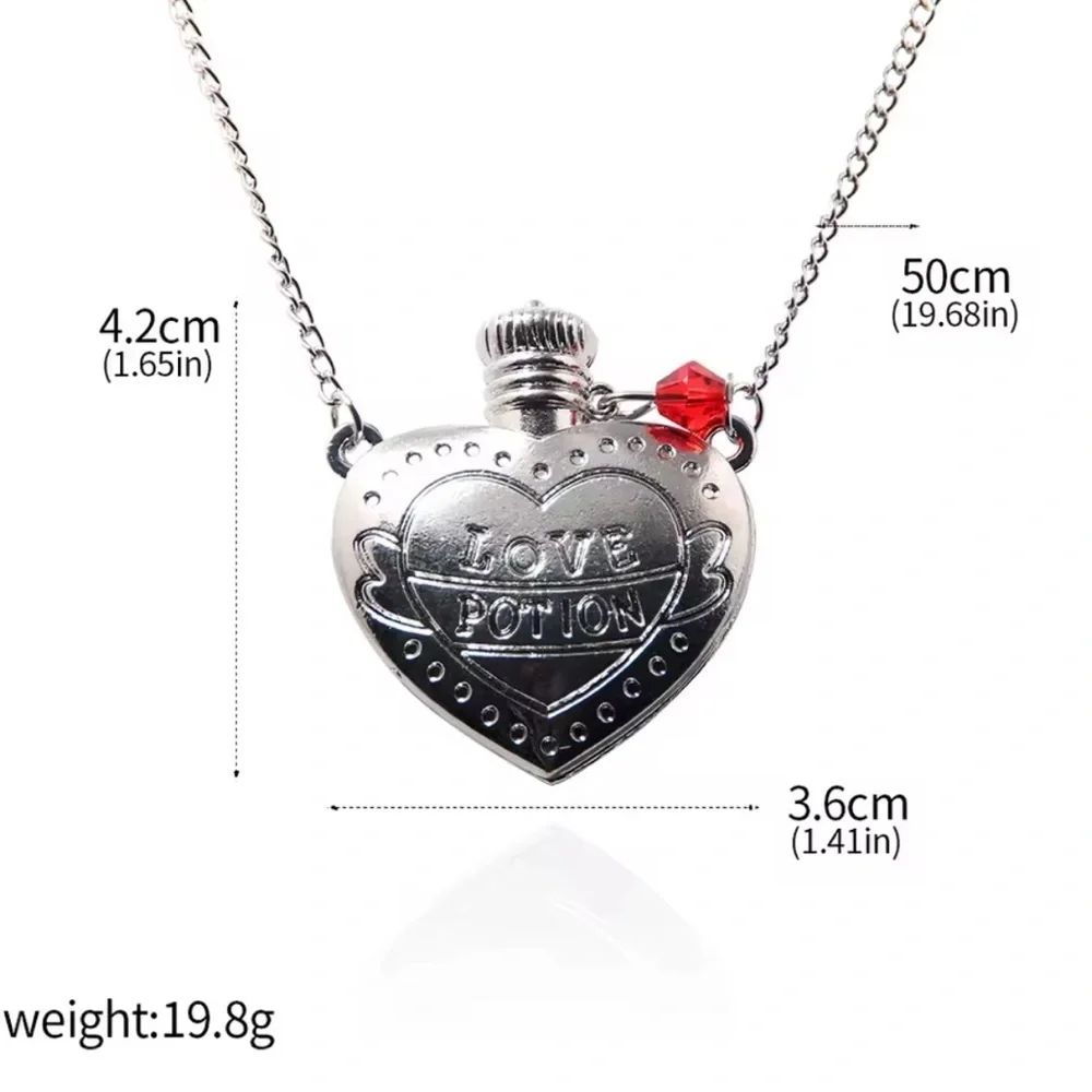 $28 or 3 For $35 Love Potion Pink Heart Bohemian Statement Pendant Necklace